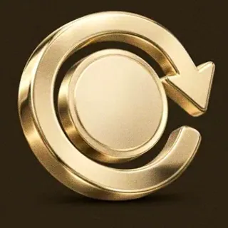 Gold circular arrow — Bsb007