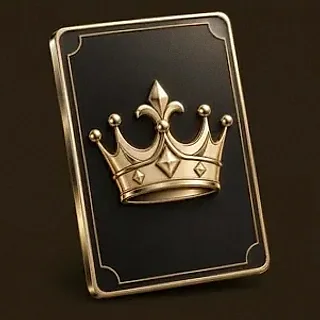 Crowned casino card — Bsb007
